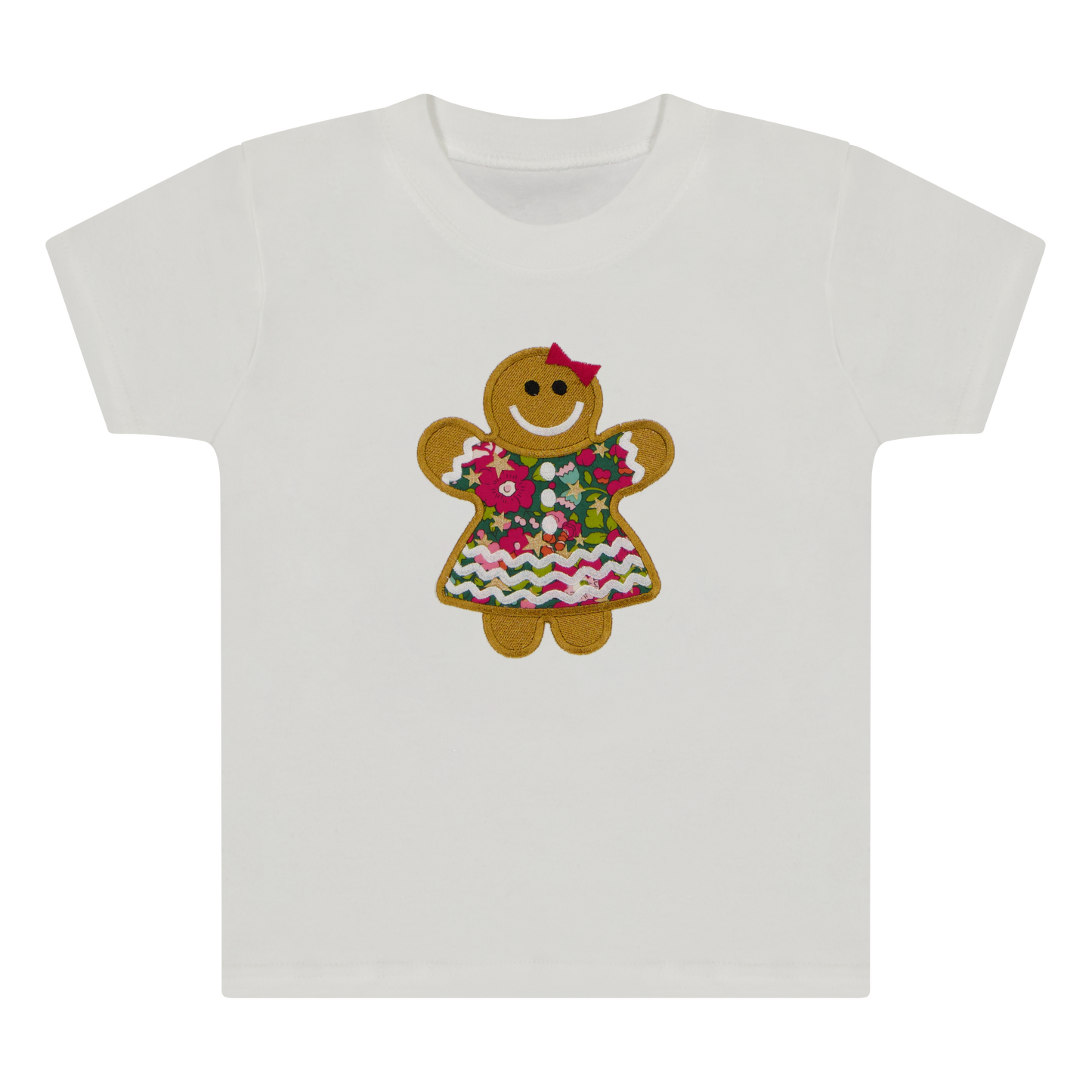 Kids Gingerbread Girl (Green) T-Shirt