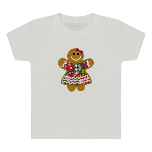 Kids Gingerbread Girl (Green) T-Shirt