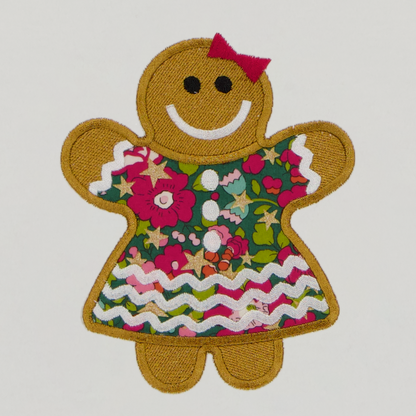 Kids Gingerbread Girl (Green) T-Shirt