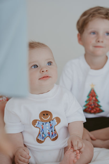 Kids Gingerbread Boy (Blue) T-Shirt